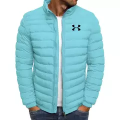 Imagem do Jaqueta de algodão simples e multifuncional masculina, gola em pé, casual, elegante, marca solta, nova, inverno