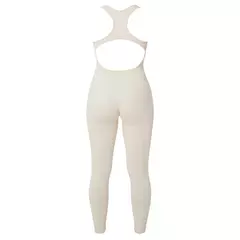 Macacão feminino roupa de uma peça sem mangas o-pescoço bodysuit macacão casual streetwear roupas femininas esportivas - loja online