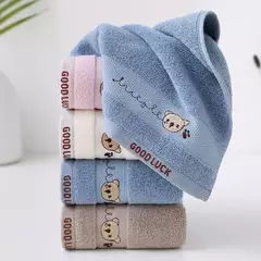 Toalha de banho de algodão do bebê, Lenço, Toalha de rosto, Urso bonito dos desenhos animados, Limpeza manual, Suave, Crianças, Crianças, Banho recém-nascido - comprar online