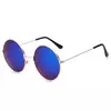 FOENIXSONG-Óculos de Sol Gradiente Redondo para Homens e Mulheres, Pilot Sunglasses, Fashion