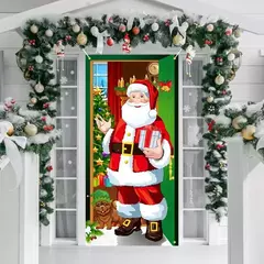 Decoração do fundo do Natal, pano de suspensão, tampa da porta, tapeçaria, partido, ano novo - Wolf Magazine