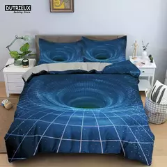 Psicodélico Impressão Digital Conjunto de cama para adultos, 3D Capa de edredão, microfibra, solteiro, rainha, rei, gêmeo, tamanho completo na internet
