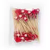 Natal Fruit Food Sticks, Papai Noel, floco de neve, boneco de neve, Cocktail Toothpick, Cupcake Topper, Decoração do partido, 50 pcs, 100pcs