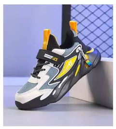 Sapatos de malha antiderrapante respirável infantil, tênis de corrida casual, sapatos de caminhada para crianças, meninos, meninas - loja online