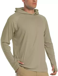 TACVASEN-Homens à Prova de UV Hoodie Manga Longa, Proteção Solar Camisetas, Respirável, Leve, Secagem Rápida, Casual Camisetas Masculinas - loja online