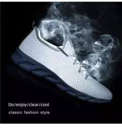 Sapatos esportivos casuais masculinos respirável verão luz sola macia conforto tênis de corrida ao ar livre moda estudante malha plus size tênis na internet