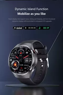Huawei Watch 4 Pro Smartwatch para Homens, Tela HD, 360x360, Frequência Cardíaca, Chamada Bluetooth, IP68 Impermeável, Açúcar no Sangue, Novo