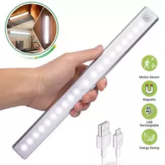 Luz noturna LED sem fio com sensor de movimento, lâmpada do armário, cozinha, quarto, detector, armário, retroiluminação da escadaria - loja online
