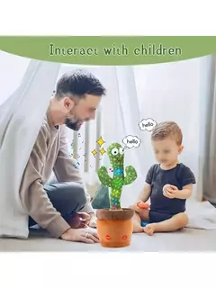 Dança Talking Cactus Brinquedos para Bebés Meninos e Meninas, Cantando Imitando Gravação, Repetindo o Que Você Diz Sunny, 1Pc - loja online