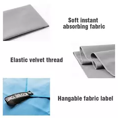 Toalhas de secagem rápida de microfibra para viagem, banho super absorvente, toalha de praia, ultra macia, leve, ioga, natação, ginásio, esporte - comprar online