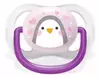 Chupeta Avent Ultra Air 0-6 Meses Menina Pinguim Rosa Lilas