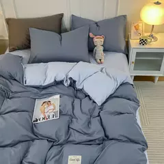 Yanyangtian rendas 4-piece conjunto de cama folha colcha capa fronha linho para a família crianças quarto sala estar conjunto 4 pçs - comprar online