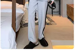 Imagem do Pijama masculino com gola em o listrado, pijamas de algodão penteado, lounges plus size, outono e inverno, maduro na moda, novo, L a 6XL, 2020