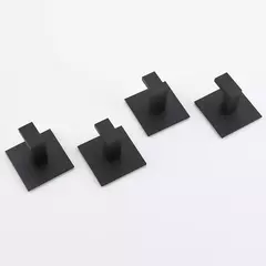 Gancho de parede adesiva forte para cozinha e banheiro, adesivo preto, cabide, cabide, roupeiro, 3m, 1-4pcs na internet