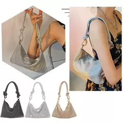 Bolsa de diamante de strass brilhante para mulheres, bolsa feminina, sacos de noite, festa, casamento, luxo, designer, noite, novo, 2023 - Wolf Magazine