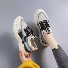 2025 tênis feminino plataforma sapatos planos mulher sapatos verdes formadores casuais senhoras tênis grossos sapatos femininos - comprar online