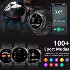 Imagem do MEVADEN-Relógio Inteligente de Chamada Bluetooth para Homens, Rastreador de Fitness Esportivo, Monitor Cardíaco, Smartwatch 1.39 "HD para Android, IOS, K56, 400mAh