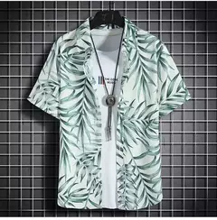 Roupas de praia para homens 2 Piece Set Quick Dry Camisa Havaiana e Shorts Set Homens Moda Vestuário Impressão Casual Outfits Verão