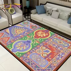 Imagem do Tapete Persa Vintage para Sala de Estar, Quarto, Boêmia, Turco, Marrocos, Tapet