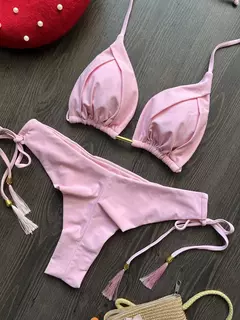 Fato de banho triangular sexy para mulheres, biquínis brasileiros, maiô halter, maiô push up, corrente de metal, biquíni de praia, novo, 2023 - Wolf Magazine