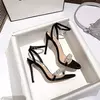 Sapato feminino de salto alto fino pérola, alça de peça única, sapato aberto, sandálias de vestido, streetwear, verão, novo, 2024