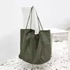 Grande capacidade reutilizáveis Canvas Shoulder Bags para mulheres, Multifuncional Shopping Bag, Casual Bolsas, Novo