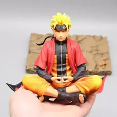 Uzumaki naruto anime figura naruto ação estatueta 16cm sentar na meditação postura estátua tela decoração colecionável anime brinquedos presente - comprar online