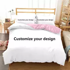 Imagem do Conjunto de cama 3d personalizado com fronha, 3d, interessante e criativo, gêmeo, completo, rainha, king size, Dropshipping