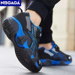Imagem do Tênis de couro infantil, sapatos de meninos, casual, tênis, corrida, escola, esportes, crianças, meninos, moda, sapatos de caminhada, 7-12 anos