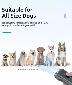 Imagem do RoJECO 2 em 1 dispositivo de treinamento e antilatidos repelente ultrassônico de cães com lanterna repelente recarregável de parada de ataque para cães