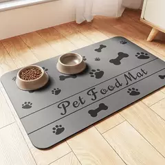 Imagem do Pet placemat sem manchas de secagem rápida absorvente tigela de comida para cães esteira de alimentação para gatos cão beber alimentação placemat almofadas de alimentador para animais de estimação