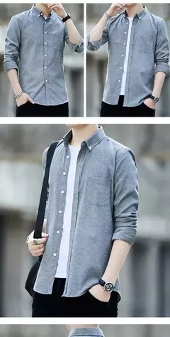 Camisa masculina de trabalho resistente ao desgaste, blusa manga comprida, jaqueta fina, soldagem elétrica, outono, 2021 - loja online