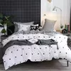 Coração Imprimir Conjunto de cama reversível, Duvet Cover Set, microfibra, moderno Quilt Cover, Zipper Closure com 2 Fronhas, King Size