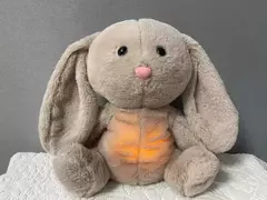 Baby Breath Bear Calmante Otter Plush Toy, Criança Calmante Música, Companheiro do sono, Som e Luz, Presentes de boneca na internet