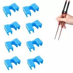 Durável Dobradiça Conector Chopsticks, Pequeno, Fácil Uso, Chopstick Trainer, Portátil, Reutilizável, Ajudante, Japonês, Assistente de Treinamento, 8 Pcs, 10Pcs na internet