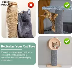Cortável auto-adesivo tapete gatos placa de risco parede anti gato risco sofá diy gatos placa de risco sofá proteção patas afiar - loja online