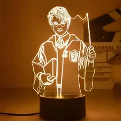 Harry potter anime figura brinquedos led nova lâmpada de noite 3d mesa criativa cabeceira para casa decoração do quarto luz legal criança presente - Wolf Magazine