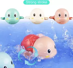 Brinquedo bonito tartaruga de natação para criança, Brinquedos de água para bebê, Banho clássico, Água, Corrente, Relógio, Piscina, Praia, 3 peças na internet