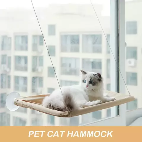 Rede aérea para gatos, cama suspensa para gatos, casa, gatinho, estrutura de escalada, assento de janela ensolarada, rolamento de ninho, 20kg, acessórios para animais de estimação