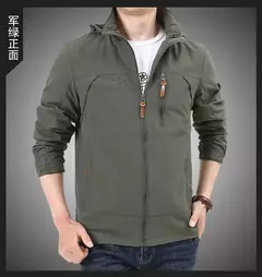 Imagem do Gorpcore jaqueta masculina militar tático caça jaqueta outono casual à prova dwindproof água blusão casaco masculino bolso roupas de trabalho
