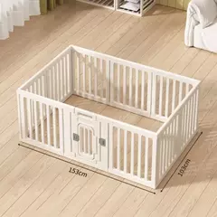 Cerca dobrável para casa de cachorro, guarda-corpo para animais de estimação, combinação de gaiola para cães pequenos e médios, suprimentos para cerca de isolamento interno - loja online