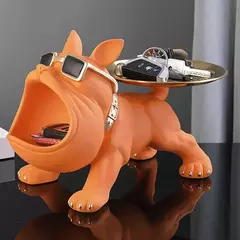 Caixa De Armazenamento De Estátua De Cachorro Estatueta De Bulldog, Ornamento De Animal, Artesanato De Resina, Escultura De Arte, Decoração De Casa, Cachorro - comprar online