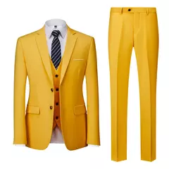 Conjunto de terno casual masculino de negócios, jaqueta masculina, blazers, calças, calças, colete, colete, moda, 2023 na internet