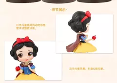 Bandai-Princesa Aurora Jasmine Megara Snow White Mini Action Figures, Qposket Série História, Brinquedos das meninas, Modelo Clássico Ação - Wolf Magazine