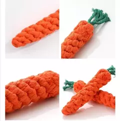 1pc pet nó brinquedo para cão e gato forma cenoura cão mastigar brinquedos corda de algodão brinquedos para cães internos brinquedos do gato acessórios do cão - loja online