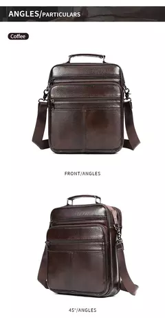 Westal Mensageiro de Couro Genuíno Bag, Laptop sacos para documentos, saco de negócios, Bolsas de ombro masculinas, 13 ", 6173 na internet