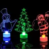Colorido piscando LED boneco lâmpada, mini luzes noturnas, ornamento de natal, festa de aniversário, decoração de ano novo, iluminação festiva