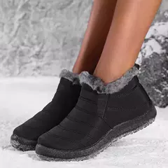 Tênis impermeáveis para mulheres, sapatos vulcanizados femininos, plataforma plana, caminhar, ao ar livre, inverno, 2024 - loja online