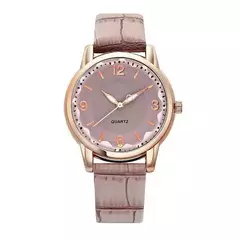 Relógio de quartzo de couro feminino, Vidro Polígono, Luxo, Mostrador, Criativo, Moda, Senhoras - comprar online