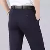 Calça stretch clássica masculina, calça de cintura alta, casual, casual, primavera, verão, drop shipping